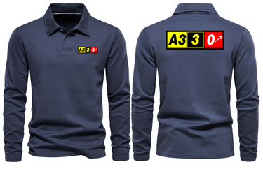 AIRBUS A330 LONG SLEEVE POLO